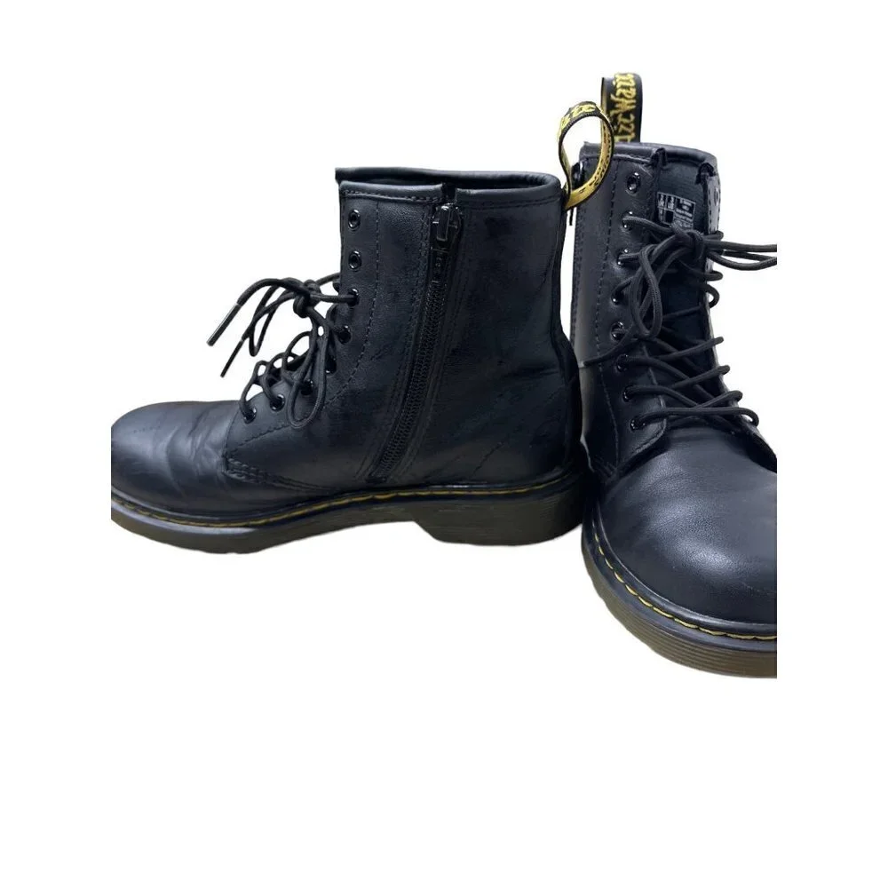 Dr Martens JUNIOR 1460 SOFTY T LEATHER LACE UP BOOTS Size 3Y